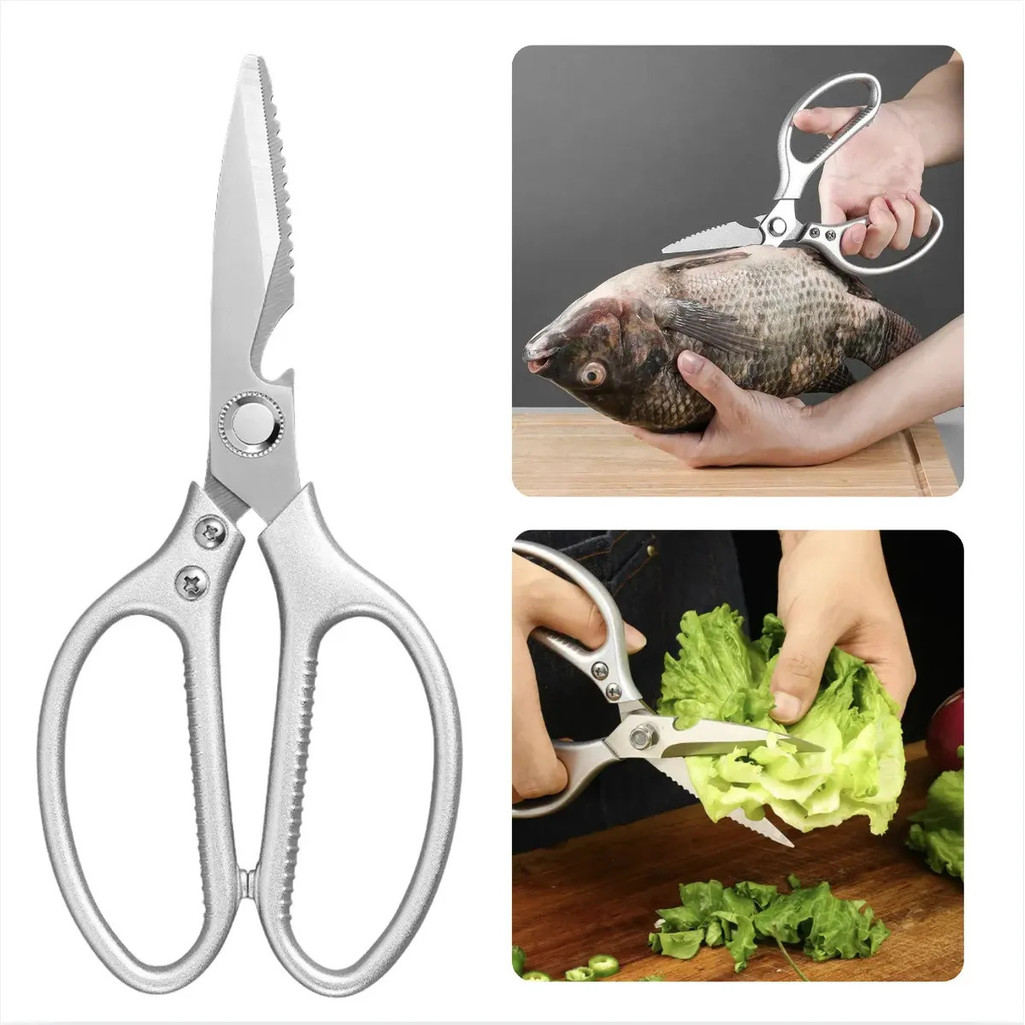 Tesoura Abridor Inox Frango Osso Cozinha Cortar Frango  KS