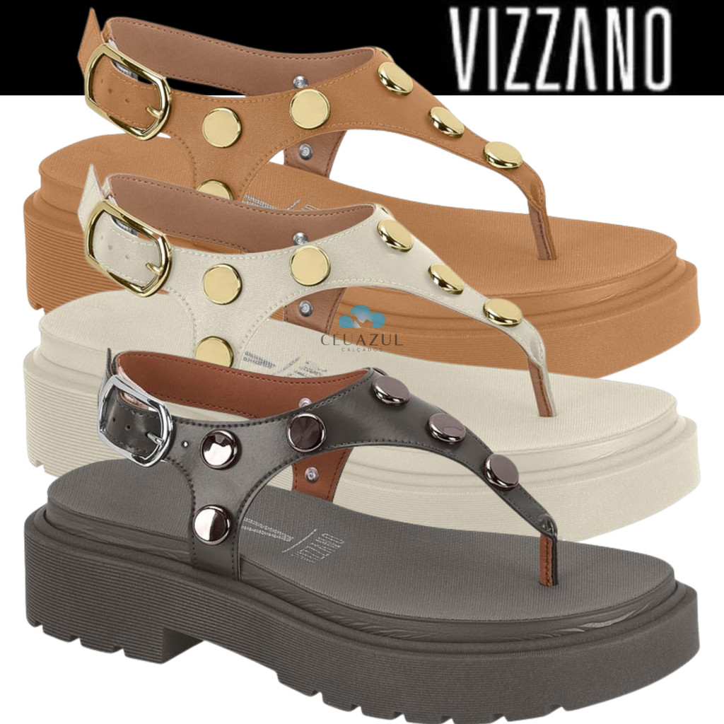 Sandália Feminina Vizzano Flatform Tratorada Esferas Luxo Original em Oferta na Shopee