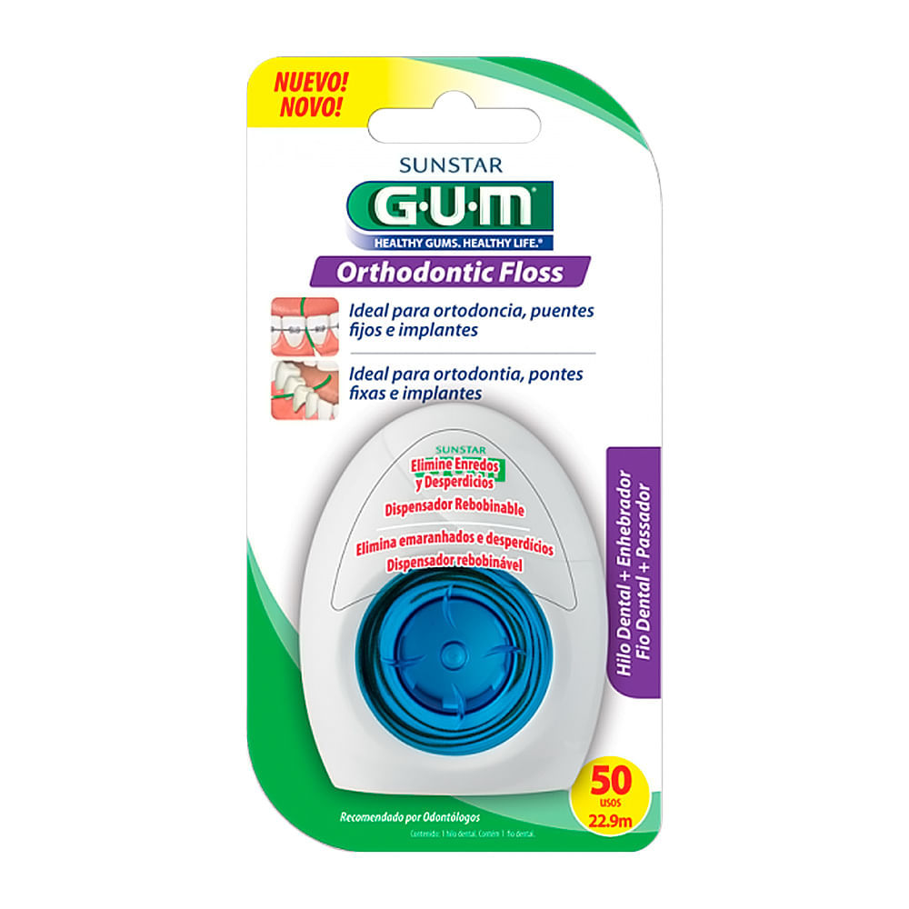 Fio Dental Ortodôntico Gum com 22.9m em Oferta na Shopee
