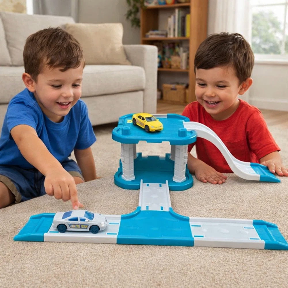Brinquedo Pista Corrida Estacionamento Infantil Carrinhos Montagem Educativo Criativo Achadinhos
