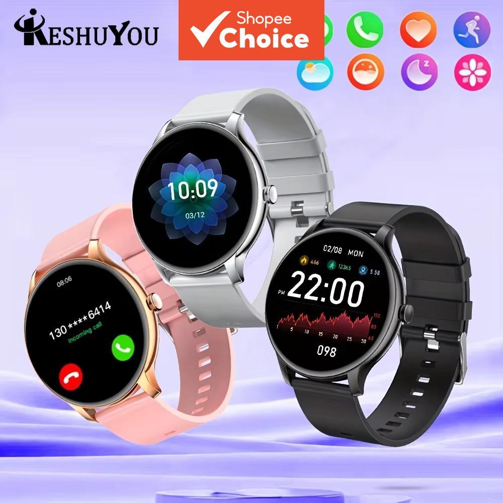 Novo Smartwatch Feminino Esportivo com Monitoramento de Saúde do Sono e Frequência Cardíaca, Bluetooth e Chamadas,