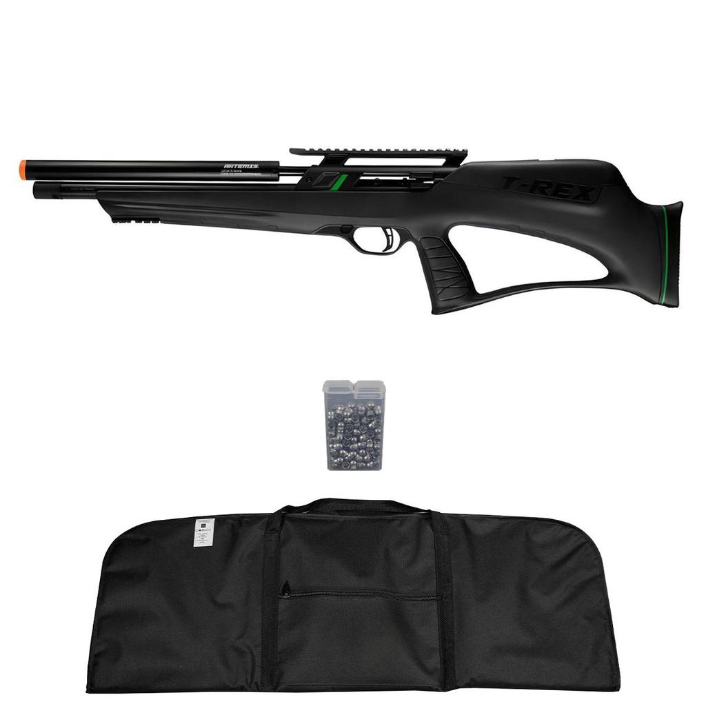 Carabina de Pressão PCP T-Rex Bullpup 5.5mm FXR279 Com Válvula Reguladora - Artemis + Acessórios