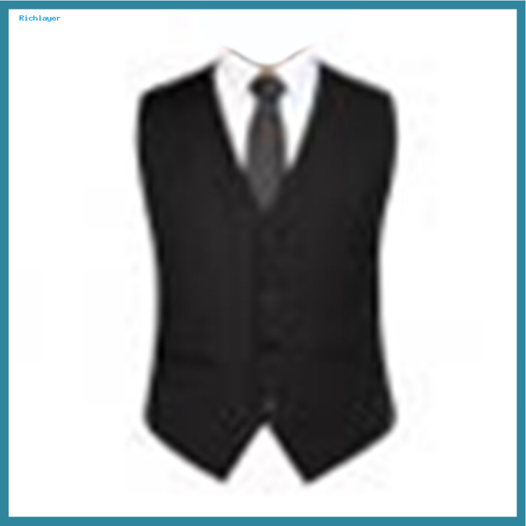 Colete Masculino De Cor Sólida Sem Mangas Com Alças Nas Costas E Peito Único