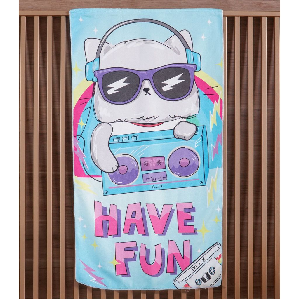 Toalha De Praia Infantil Bene Casa Azul em Oferta na Shopee