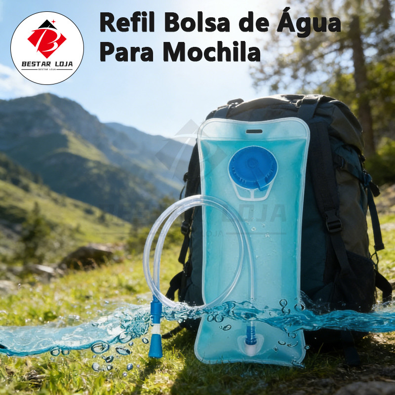 BESTAR LOJA  Refil Bolsa de Água Para Mochila Hidratação Reservatório Bike Bicicleta Ciclista Ciclismo