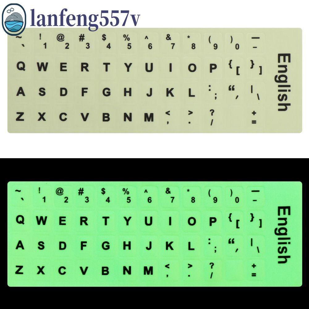LANFENG Adesivos Luminosos Para Teclado , Árabe , Inglês , Laptop , PC , Vários Idiomas , Tailandês , Espanhol , Decalqu