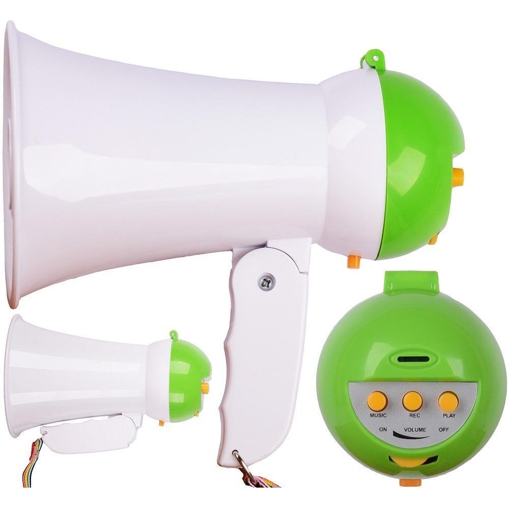 MEGAFONE PORTATIL AMPLIFICADOR MINI MAO GRAVADOR SIRENE MUSICAL AJUSTE DOBRAVEL PROFISSIONAL