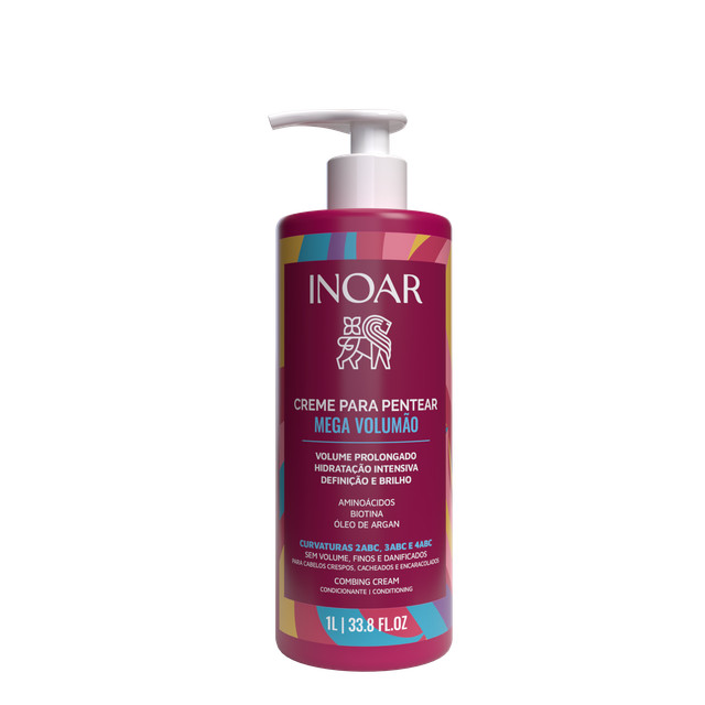 Inoar Creme Para Pentear Mega Volumão 1L em Oferta na Shopee