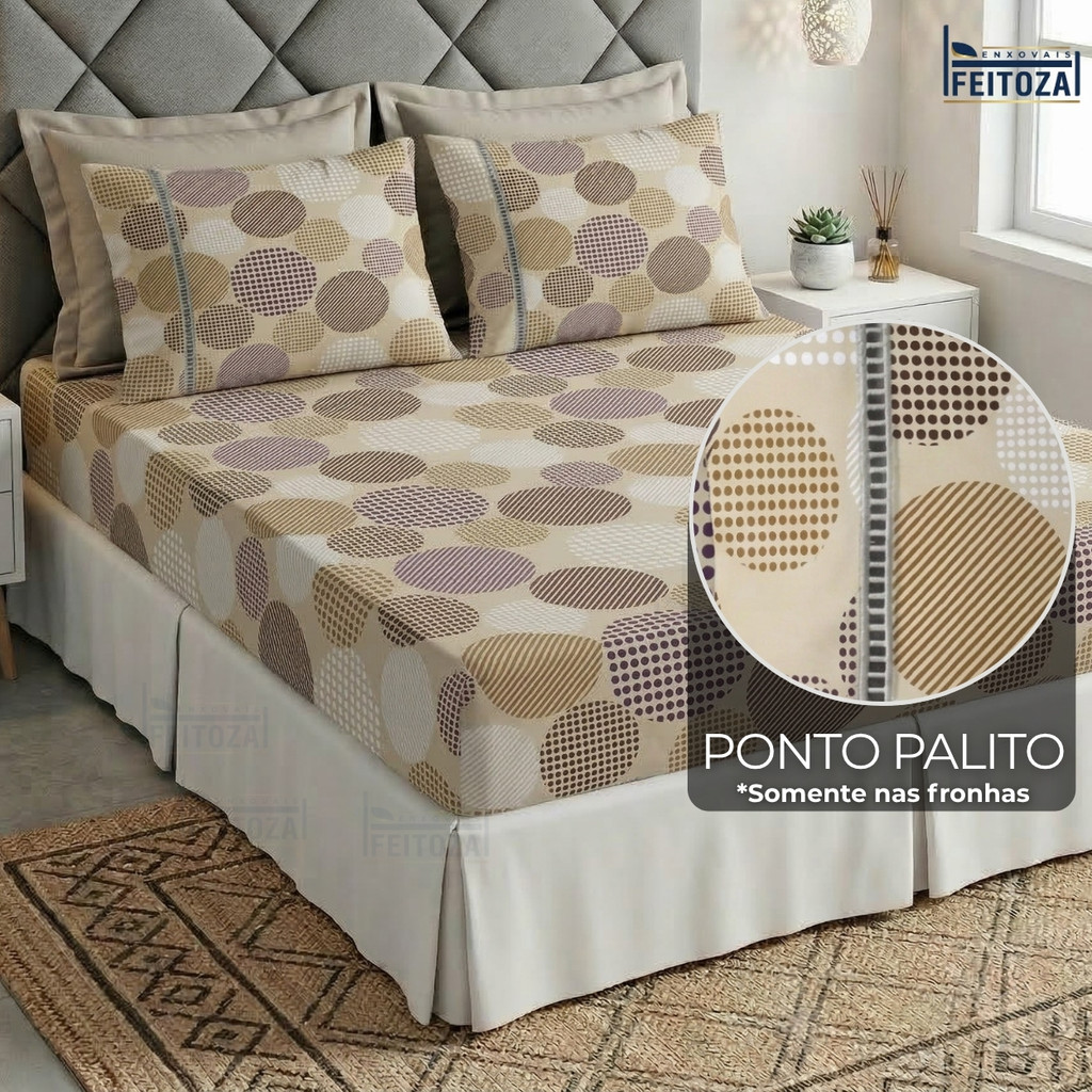 Jogo de Cama 400 Fios Casal Roupa de Cama Queen e Lençol Solteiro Tecido Aveludado Macio Premium!''