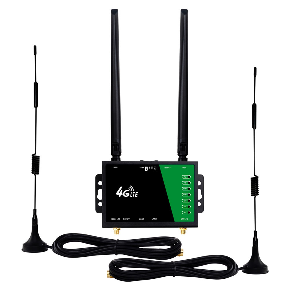 Roteador 4G LTE CPE Com Slot Para Cartão SIM Wi-Fi 150Mbps Sem Fio Proteção Firewall 4 Antenas Modem