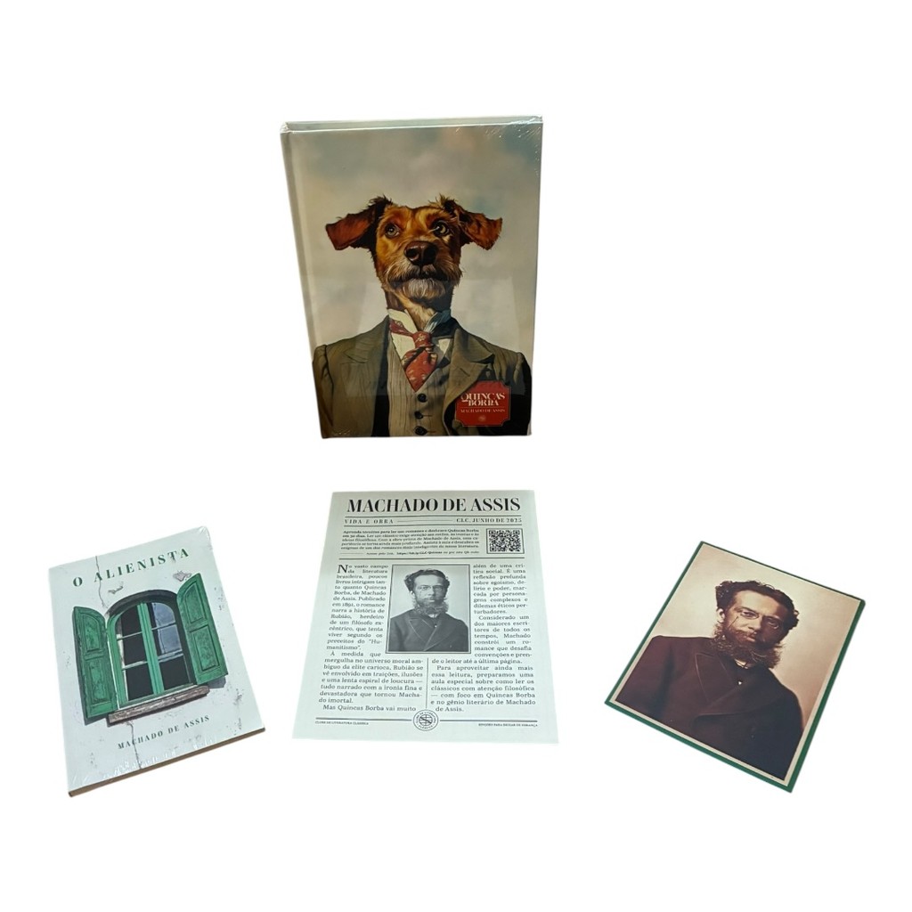 Box Machado de Assis Clube de Literatura Classica Quincas Borba Capa Dura o Alienista Capa Flexível