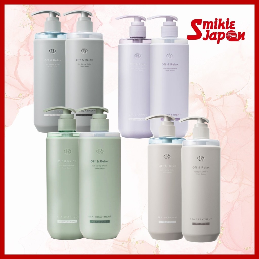 Off&Relax Spring Spa Shampoo/Treatment Series 460ml Off&Relax OR Spa Refresh/Moisture/Silky Night Repair /Deep Cleanse Direct from Japan