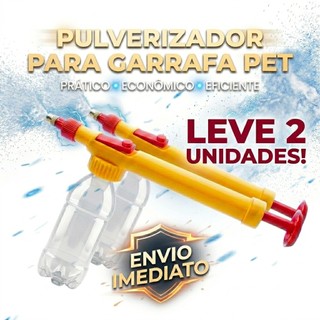 Jogo de 2 Pulverizador Para Garrafa Pet Manual Borrifador Multiuso