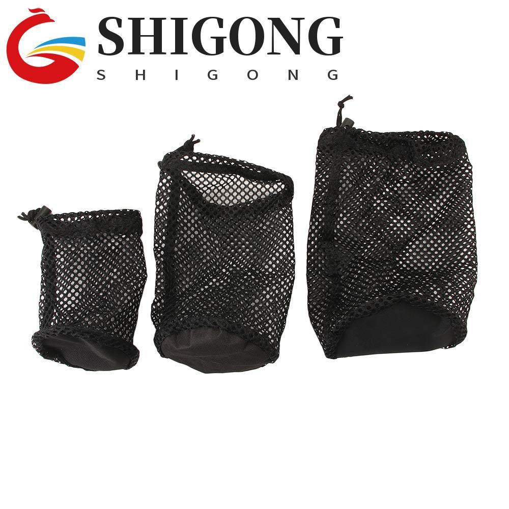 SHIGONG Saco De Malha De Golfe Para Ginásio Leve Esportes Net 16/32/56 Bola Transporte Preto Armazenamento