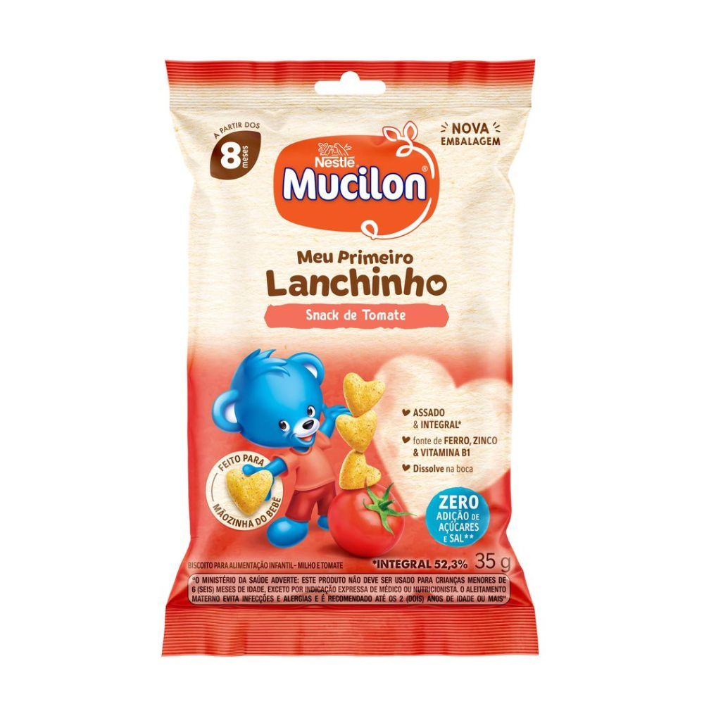 Biscoito Mucilon Snack Tomate 35g em Oferta na Shopee