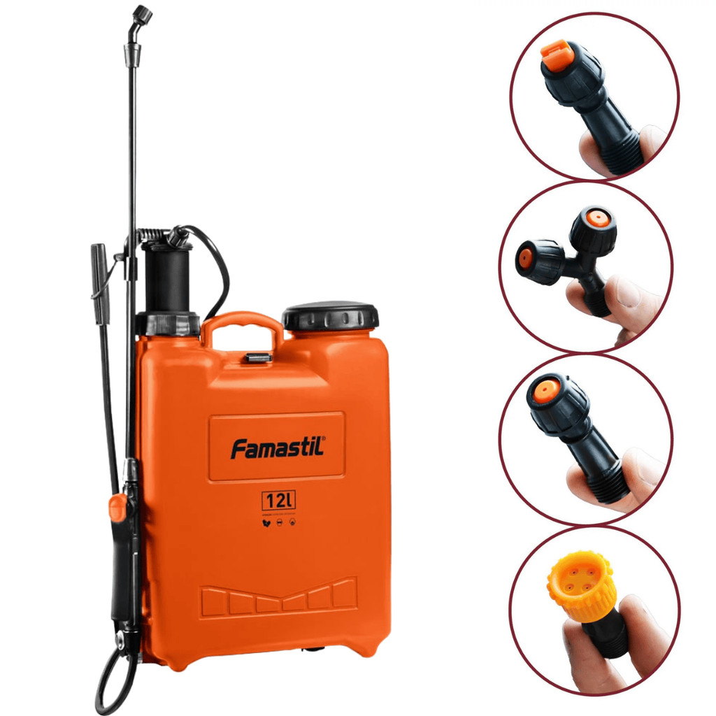 Pulverizador Aspersor Costal 12l 4 Bicos Famastil Manual