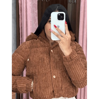 Jaqueta feminina Puffer cropped casaco feminino Jaqueta feminino Blusa feminina