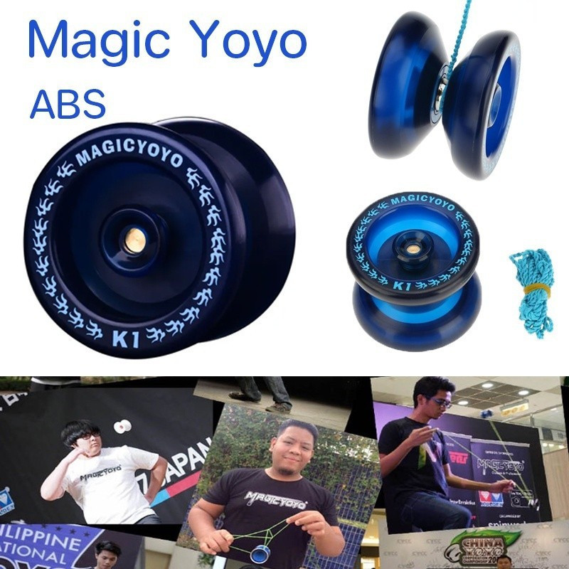 Pronto para envio [* Produto novo! Magic Yoyo K1 com rolamento ABS e alça giratória, brinquedo infantil JLRB KRQH