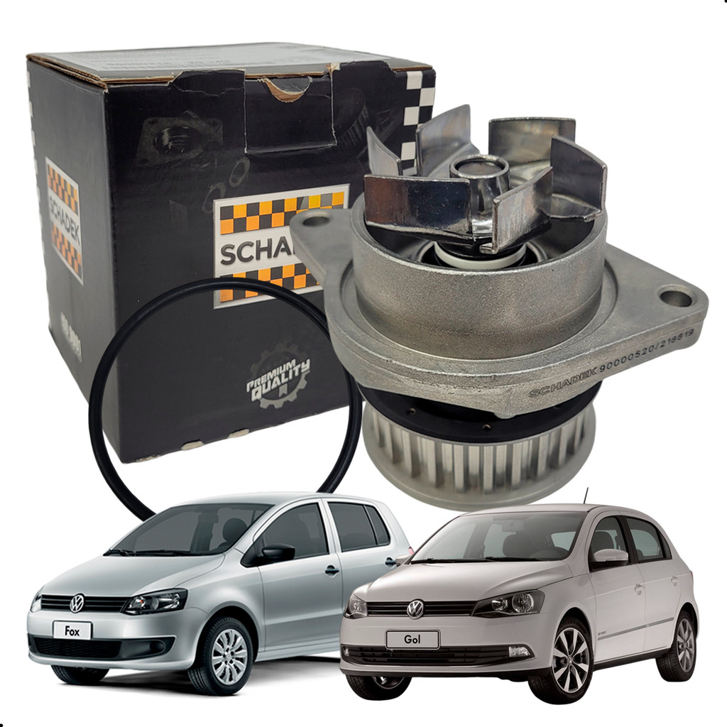 Bomba Dágua Volkswagen Gol Saveiro Voyage Polo Fox Golf Kombi Motor AT 1.0 1.6 Polia Com 27 Dentes