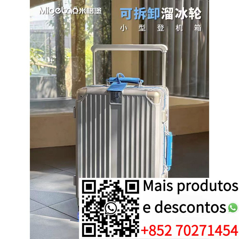 Mala de viagem universal com senha para mulheres, bagagem de mão de 20 polegadas com rodas de gelo, mala de viagem de fá