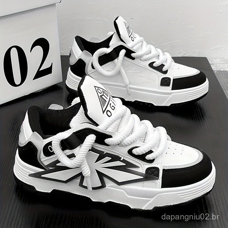 Tênis Masculinos de Solado Grosso, Tênis Esportivos Casuais, Tênis Estilo "Dad Shoes" VRDY