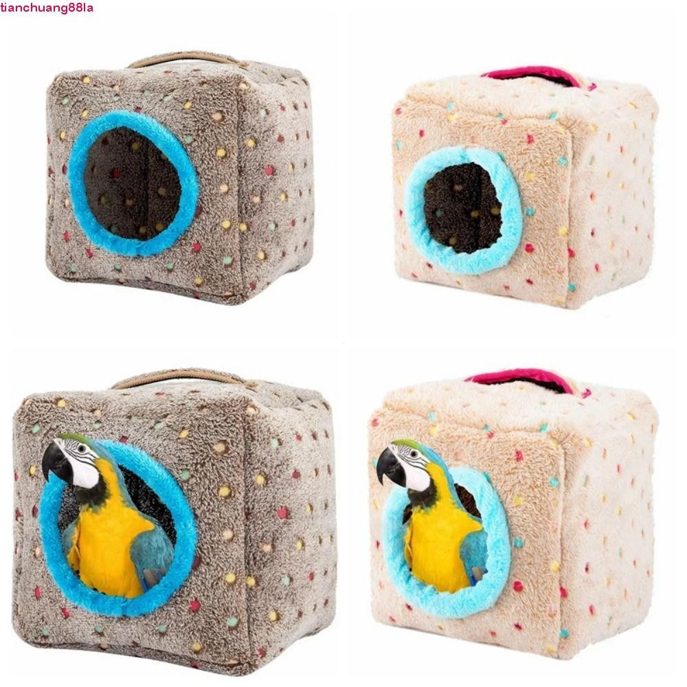 Rede De Papagaios TIANCHUANG , Ninho De Bolo De Papagaio Macio E Quente , Cama Suspensa , Pelúcia Coral , Respirável , C