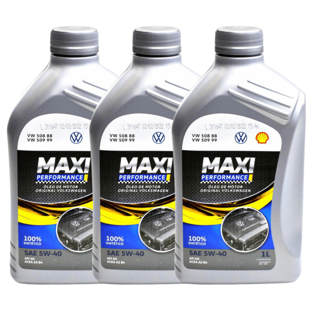 Kit 3l Óleo Motor 5w40 508 Genuíno Audi Maxy Performance  KIT546VW em Oferta na Shopee