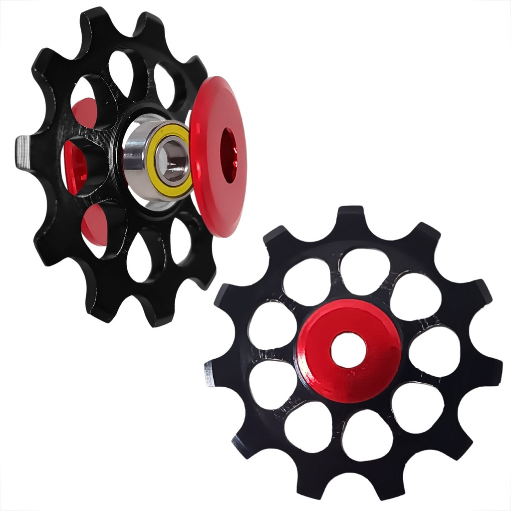 2 Roldana Com Rolamento 11 dentes Para Cambio De Bike