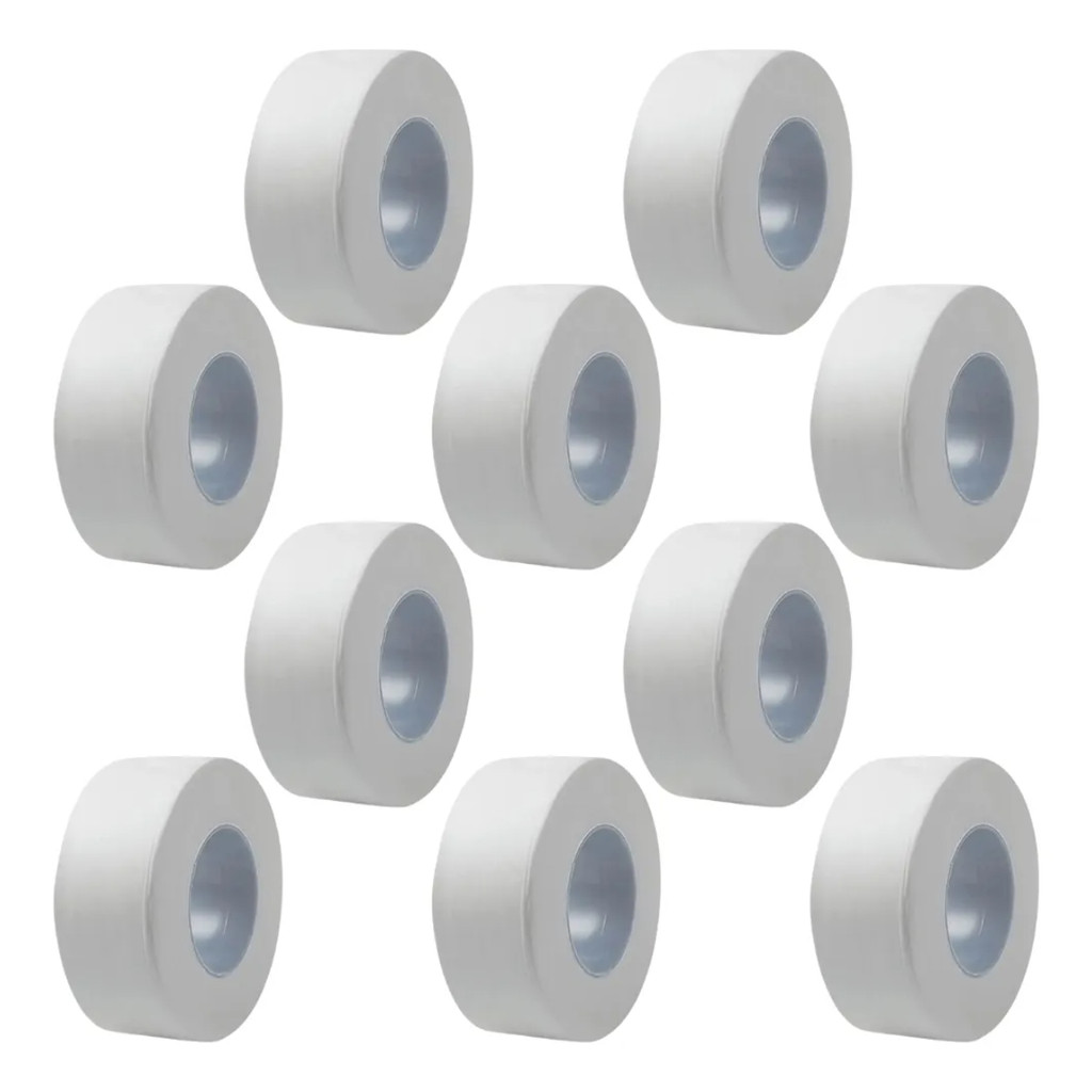 Kit 10 Fita Veda Rosca Teflon 18mm x 50m Titanium Platina Profissional