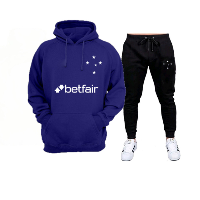 Conjunto Moletom Flanelada Time Cruzeiro Modelo Lindo Blusa+Calça Alta Qualidade