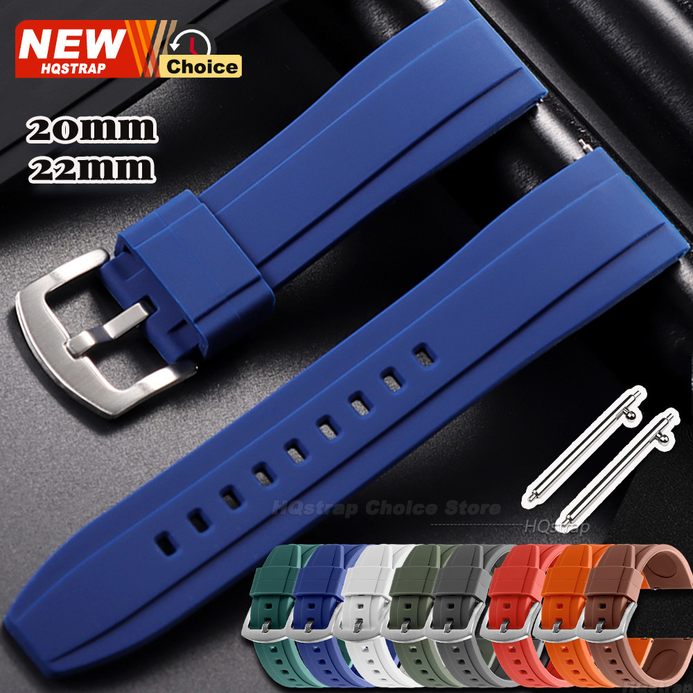 Esportes Silicone Pulseira De Relógio 20mm 22mm Smartwatch Universal Borracha Feminino Masculino Cinto À Prova Dwaterpro