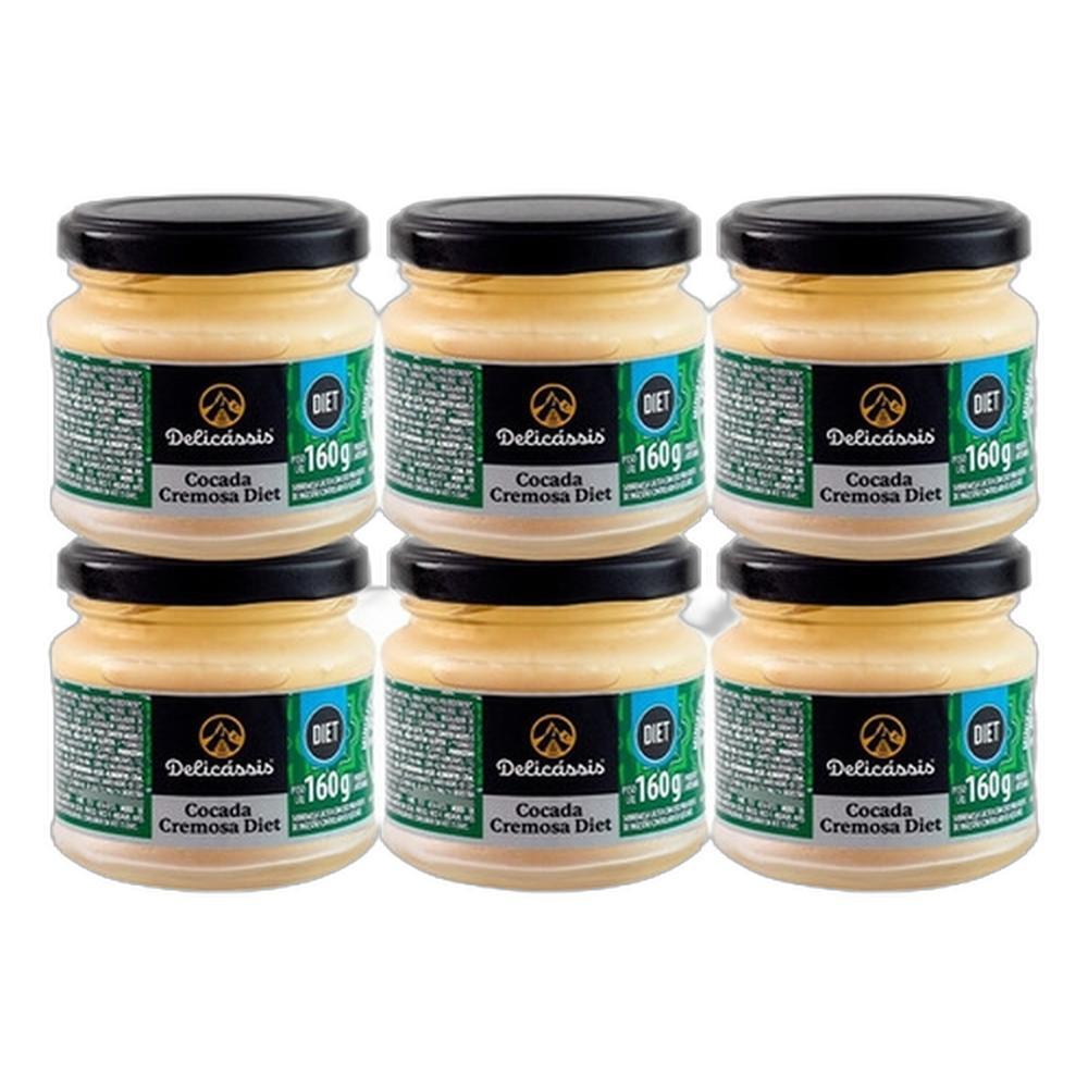 Kit Cocada Cremosa Diet Delicássis 6x160g