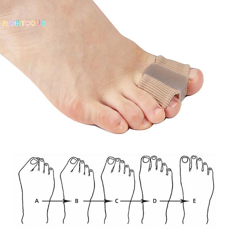 Rightrous 1 Pçs Silicone Toe Espalhador Separador Joanete Hálux Valgus Corrector Polegar Dedo Correção Alisador Ferramen