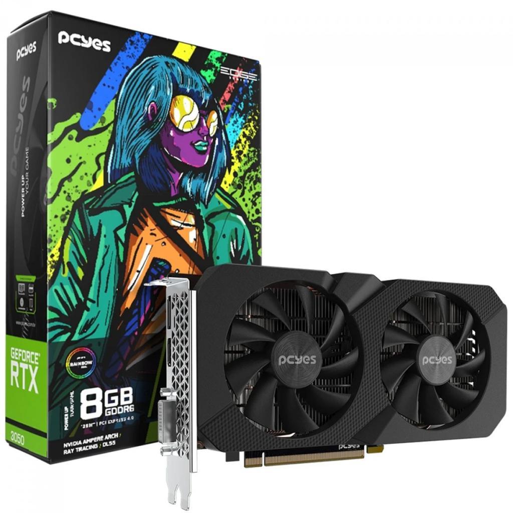 Placa de Vídeo PCYES NVIDIA GeForce RTX 3050, 8GB, GDDR6 /Promoção/ Custo beneficio