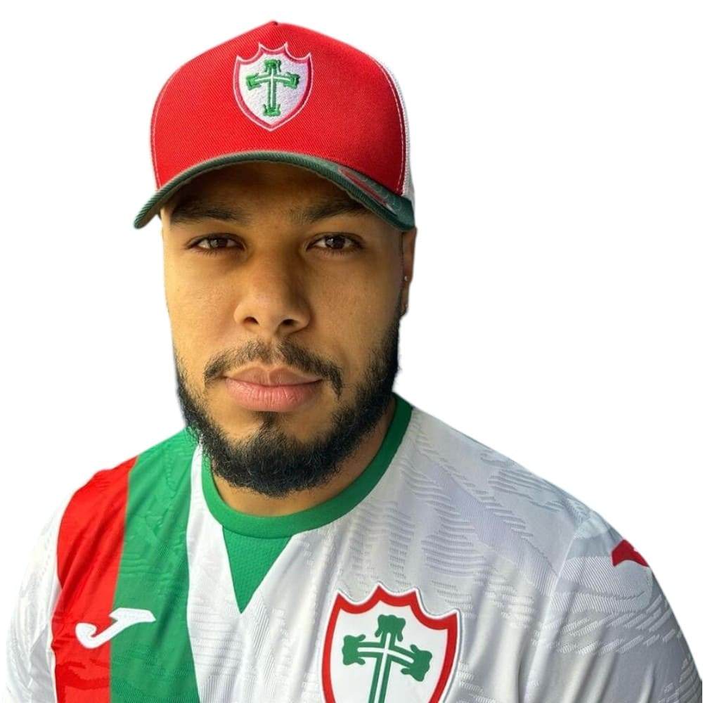 Boné Portuguesa Supercap Trucker Microtel Branco/Vermelho em Oferta na Shopee