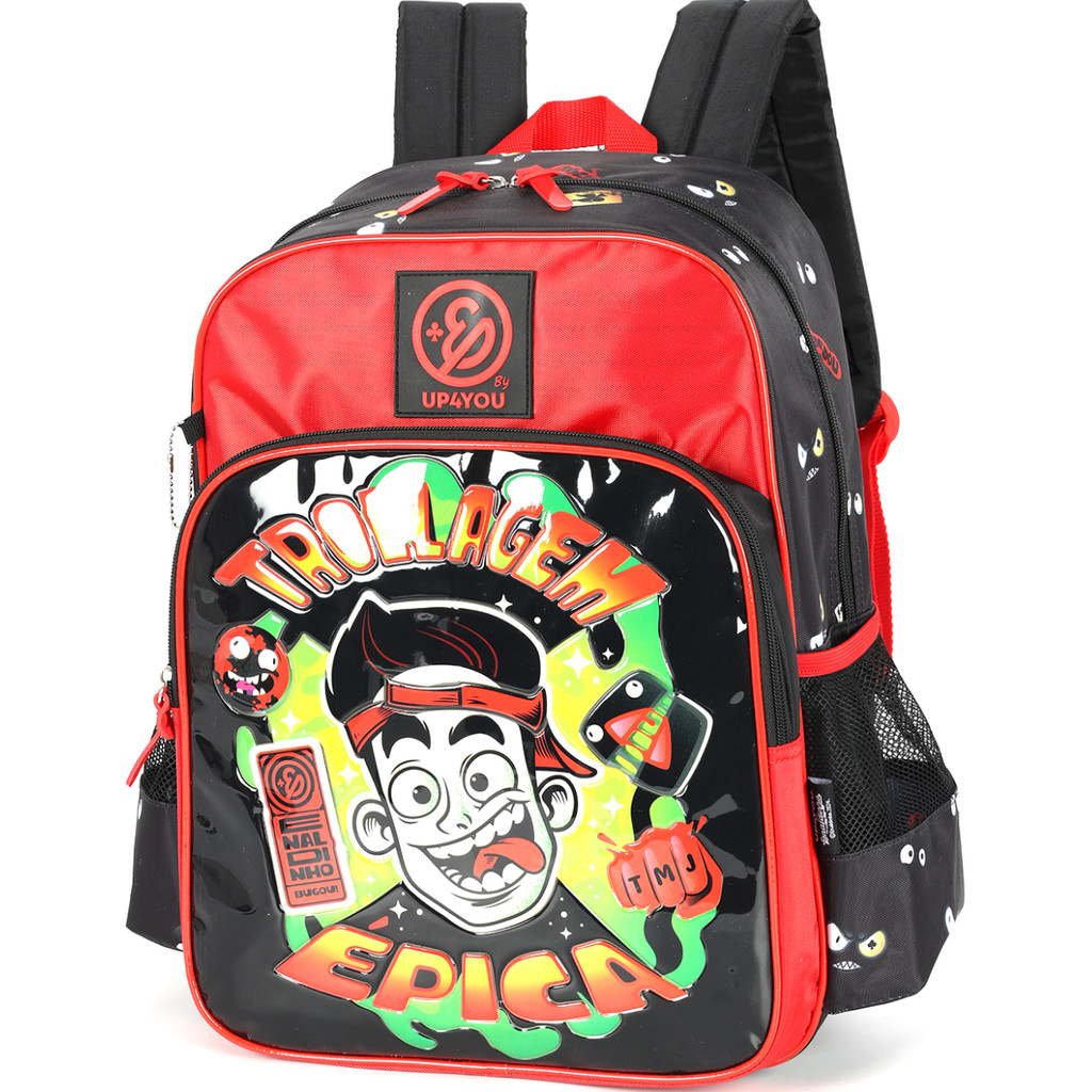 Mochila Original Costas Enaldinho licenciado Infantil Grande Escolar Menino Masculino Personagem Juvenil