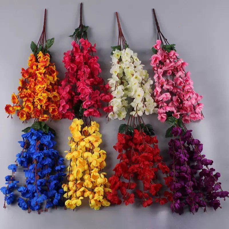 Galho de Cerejeira Artificial com 1 Haste com 7 Galhos Cerejeira Artificial Decorativa - DZL-46501