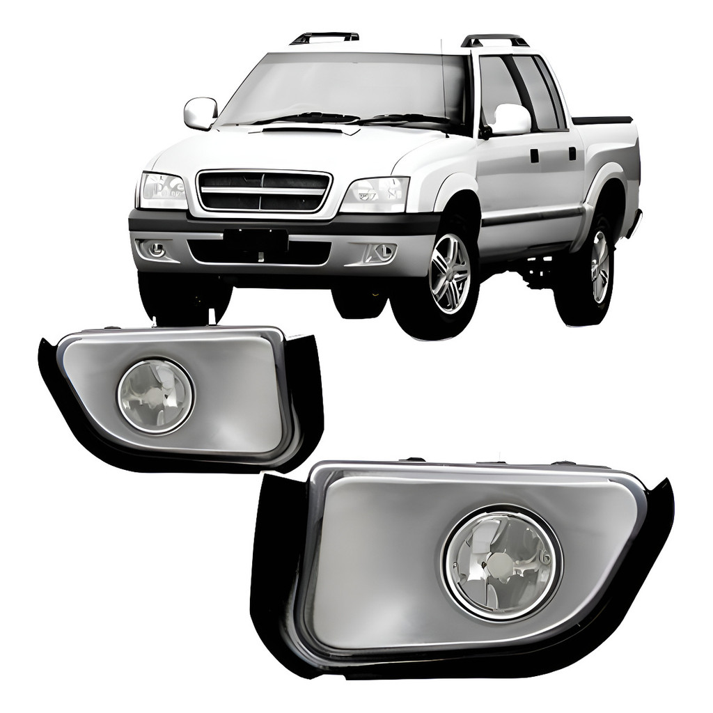 Par Farol Milha Auxiliar S10 Pit-bull 2001 02 03 04 A 2011