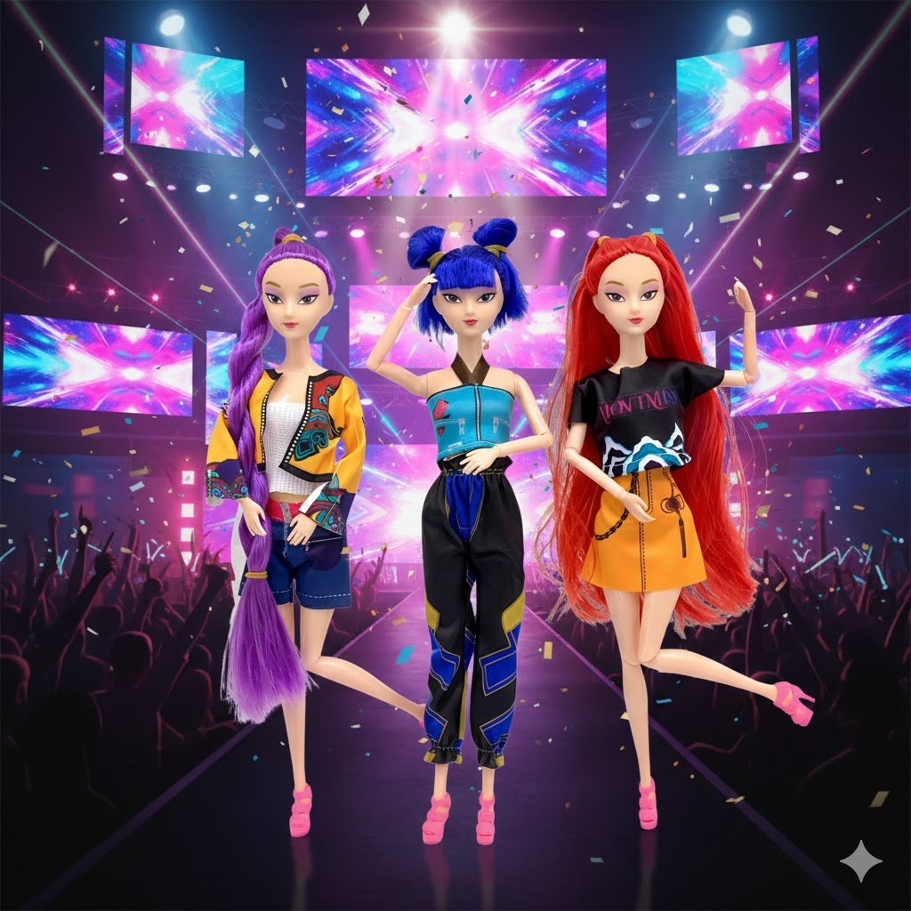 Boneca Guerreiras Do K-pop Personagem Demon Hunters Rumi Mira Zoey - Envio do Brasil em Oferta na Shopee