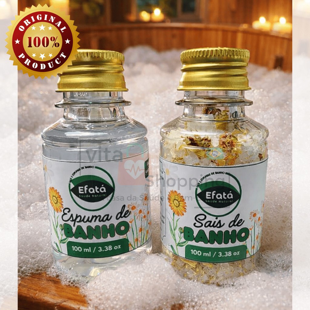 Sais e Espuma de Banho Kit Banheira Ofurô Jacuzzi Efatá