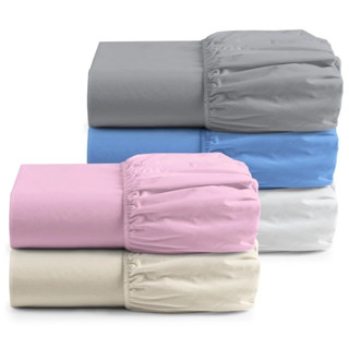 Lençol Avulso 400 Fios com Elástico Fronha Avulsa 400 Fios Berço Solteiro Casal e Queen Micropercal Premium em Oferta na Shopee