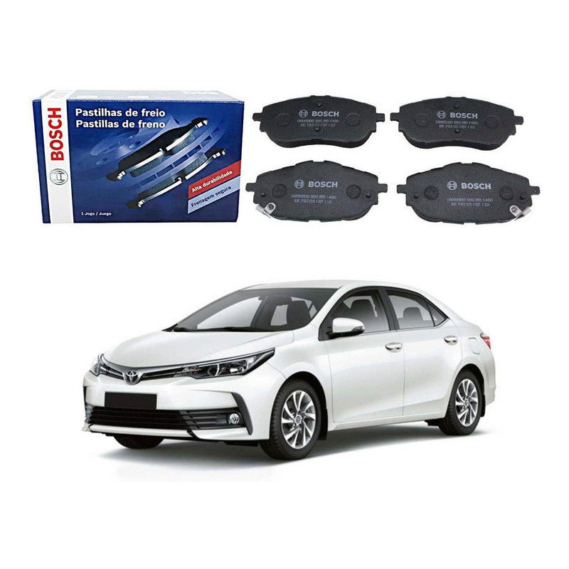 Pastilha Freio Dianteira Bosch Corolla 1.8 2.0 2017 A 2019
