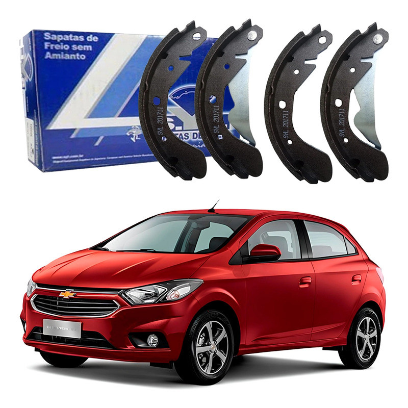 Jogo Sapata De Freio Syl Chevrolet Onix 1.0 1.4 2017 A 2019