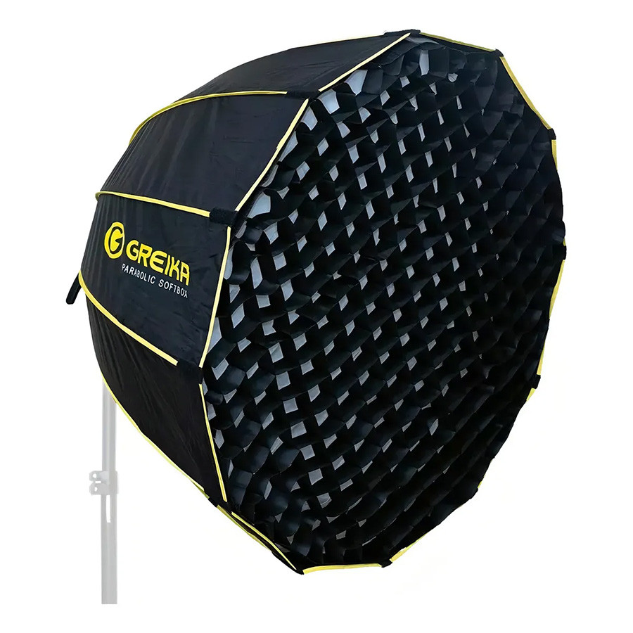 Softbox parabólico Greika GKH-65 com grade (65cm) para flash dedicado