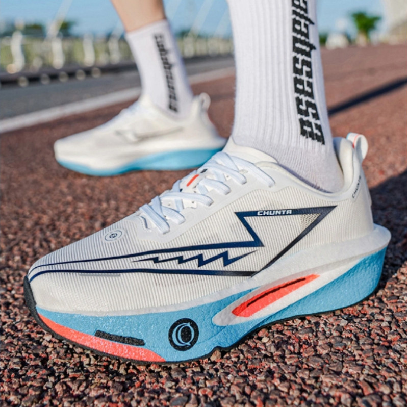 Nova Placa De Carbono Profissional Tênis De Corrida Sapatos De Moda Para Homens E Mulheres 33-44