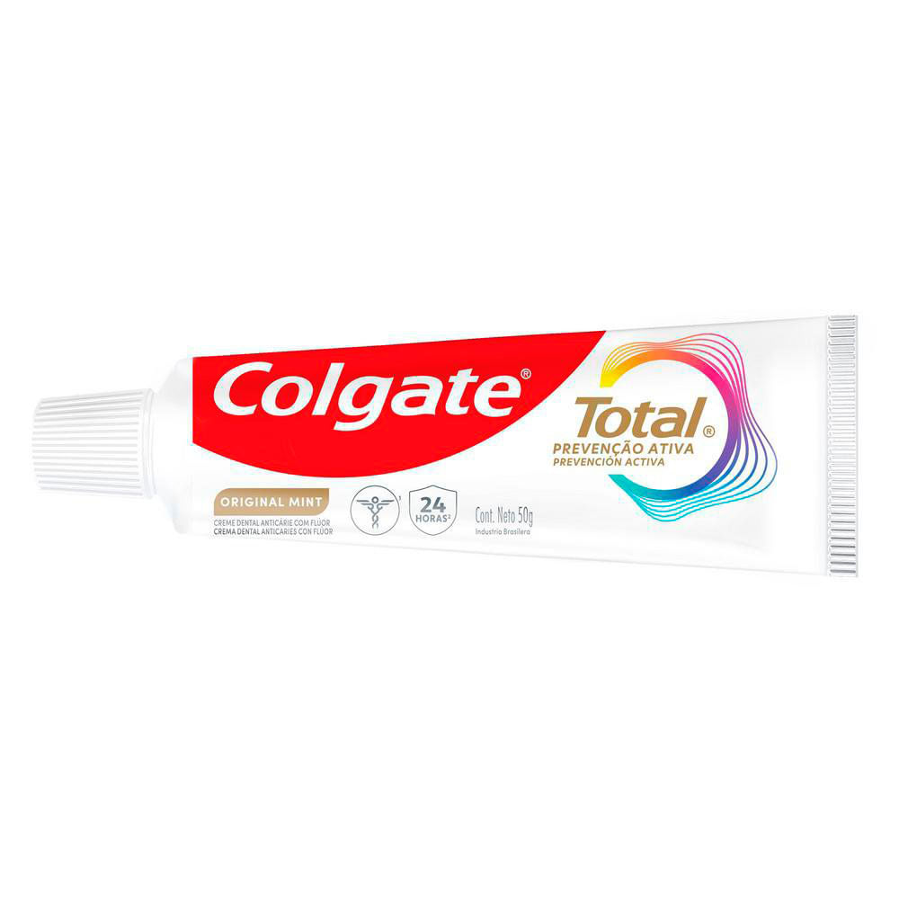 Creme Dental Colgate Total Prevenção Ativa Original Mint 50g