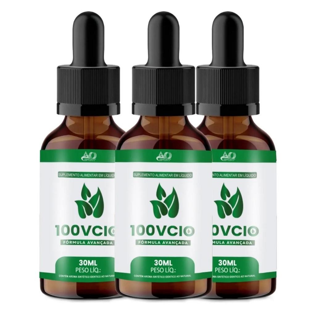 100 VICIO GOTAS ORIGINAL 100% NATURAL 30ML (03 UNIDADES) em Oferta na Shopee
