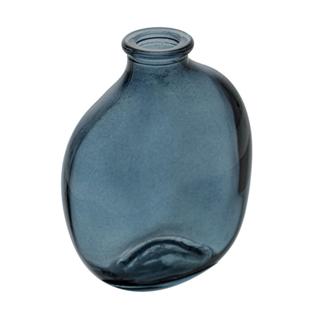 Vaso Organics 9cm x 5,5cm x 11cm Azul Vidro Wolff em Oferta na Shopee
