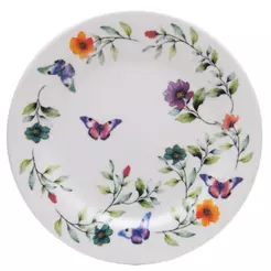 Prato para Sobremesa Lyor Botanique 20cm Branco Cerâmica