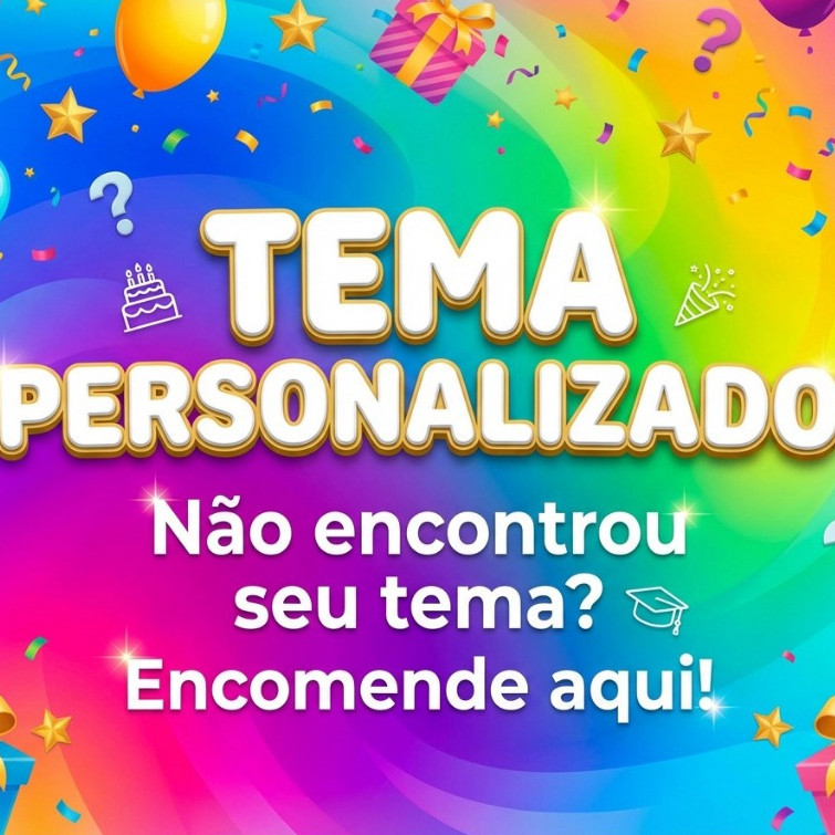 Topo Topper Decoração de Bolo Enfeite Tema Personalizado Sob Encomenda em Oferta na Shopee